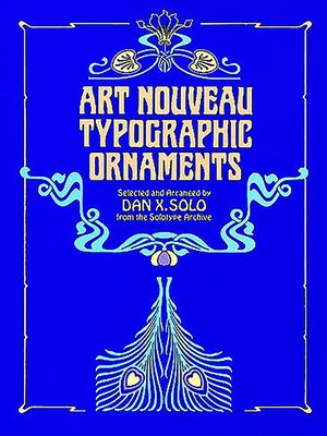 cover image of Art Nouveau Typographic Ornaments